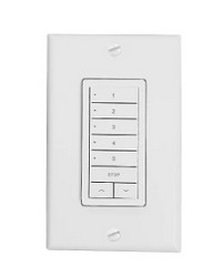 5 Channel Wall Mount White Remote Control by  Aria Metal 