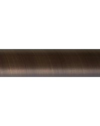 Aria Metal Pole 1 1/8 Diameter 12ft Brushed Bronze FM2812 Bz by   