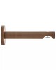 Aria Metal H-Rail Extended Wall Bracket Brushed Bronze