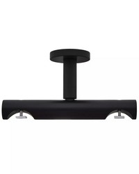 H-Rail Double Ceiling Bracket Matte Black by  Aria Metal 