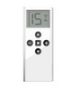 Aria Metal Push15 Handheld Remote with Wall Mount White