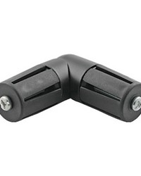 Elbow Tube Connector Black by   