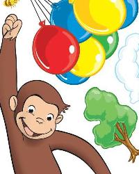 Curious George Peel  Stick Giant Wall Decal RMK1082GM by   