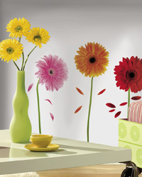 Small Gerber Daisies Peel  Stick Wall Decals RMK1553SCS by   