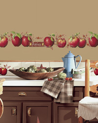 Country Apples Peel  Stick Wall Decals RMK1570SCS by   