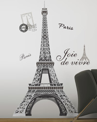 Eiffel Tower Peel  Stick Giant Wall Decal RMK1576GM by   