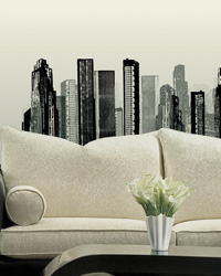 Cityscape Peel  Stick Giant Wall Decal RMK1602GM by   