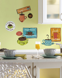 Cafe Peel  Stick Wall Decals RMK1740SCS by   