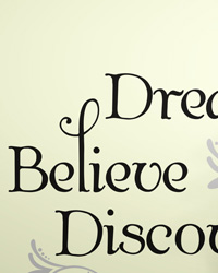 Dream Believe Discover Peel  Stick Wall Decals RMK2082SCS by   