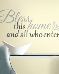 Bless this Home Peel  Stick Wall Decals RMK2179SCS by   