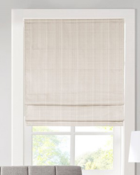 Galen Basketweave Cordless Roman Shade Ivory by   