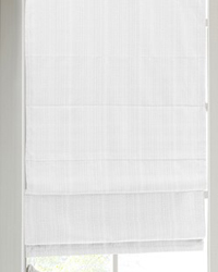 Galen Basketweave Cordless Roman Shade White by   