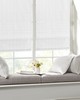 Olliix Galen Basketweave Cordless Roman Shade White