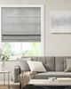 Olliix Como Faux Silk Cordless Roman Shade Grey