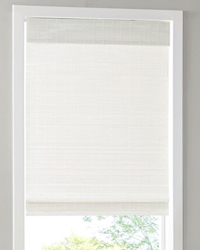 Alden Bamboo Light Filtering Roman Shade White by   