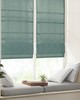 Olliix Como Faux Silk Cordless Roman Shade Green