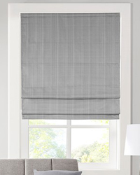 Galen Basketweave Cordless Roman Shade Charcoal by   