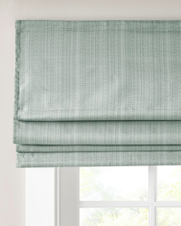 Galen Basketweave Cordless Roman Shade Green by   