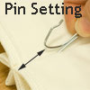 Drapery Pin Settings