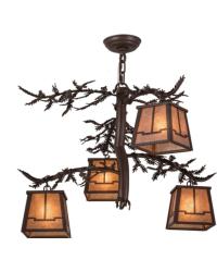 Pine Branch Valley View 4 LT Chandelier 161741 by   