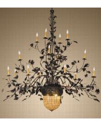 Greenbriar Oak 16 Arm Chandelier 19061 by   