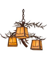 Pine Branch Valley View 3 LT Chandelier 52350 by   