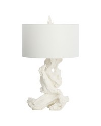 Driftwood Table Lamp White by   