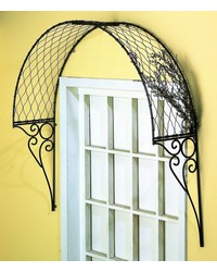 Polished Steel Overdoor Arbor by   