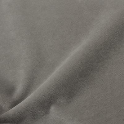 Novel Luxe Velvet Smoke in Luxe Velvet Grey 82%  Blend Solid Velvet   Fabric