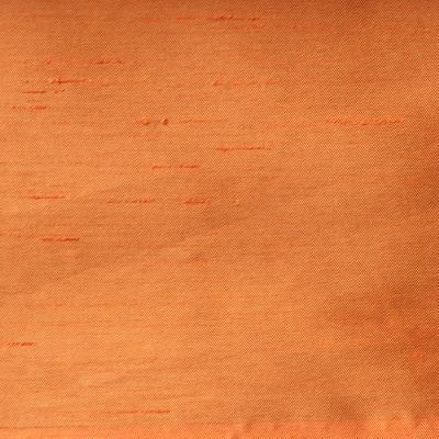 Novel Kriston Pumpkin in Shantung Polyester Polyester Solid Faux Silk   Fabric