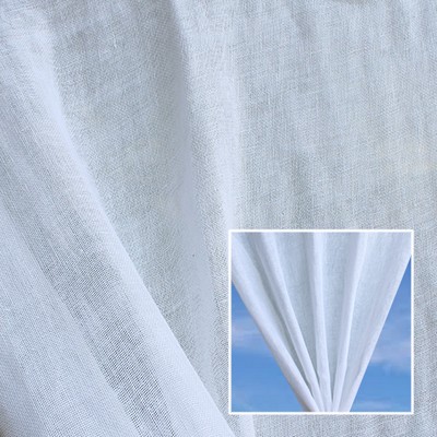Novel Sicily Ice in 361 Sheer Linen  Extra Wide Sheer   Fabric