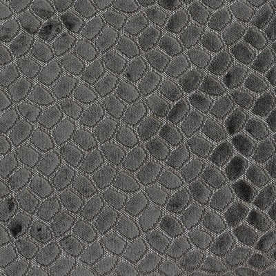 Novel Reveal Iron in 366 Upholstery VISCOSE  Blend Fire Rated Fabric Patterned Velvet   Fabric