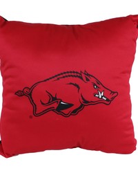 Arkansas Razorbacks 16in x 16in Decorative Pillow - 2 ColorsUnique Logos on Both Sides by   
