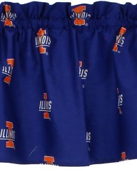 Illinois Fighting Illini Printed Curtain Valance  84 in  x 15 in  by   