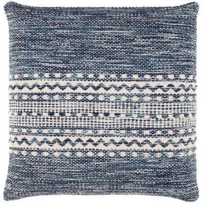 Surya Ethan Pillow Kit Ethan EHN001-1818P Blue Front: 100% Cotton, Back: 100% Cotton Contemporary Modern Pillows All the Pillows 