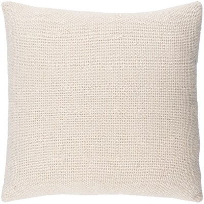 Surya Vanessa Pillow Kit Vanessa VSS001-1818D Beige Front: 100% Cotton, Back: 100% Cotton Contemporary Modern Pillows All the Pillows 