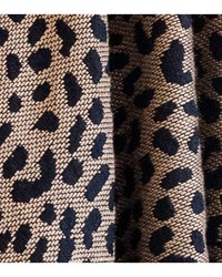 Leopard Black Tan 48x60 Throw Blanket by   