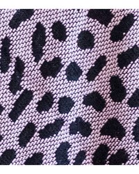 Leopard Black Pink 48x60 Throw Blanket by   