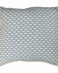 Scalloped Blue 21 Pillow by   