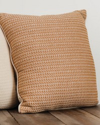 Zig Zag Bronze 21 Pillow by   