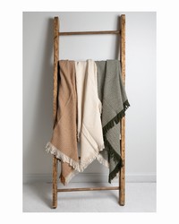 Zig Zag Bronze Throw by   