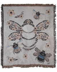 Bee Noir 50x60 Throw by   