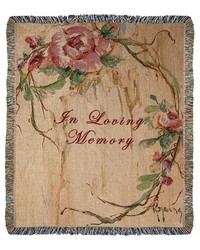 In Loving Memory Rose 50x60 Throw by   