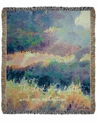 Lord Is My Lightjwh50x60 Tapestry Throw by   