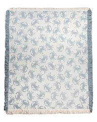 Blue Crab 50 X 60 Rayon Throw by   