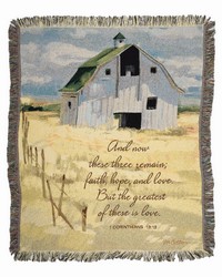 Sheffield Farms With Verse 50x60 Throw by   