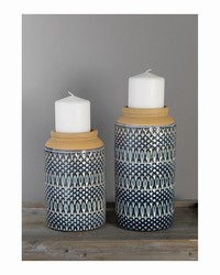 Sierra Candle Holder Lg Set Of 2 by   