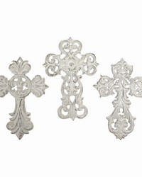 Cross Wall Decor Set Of 3 by   