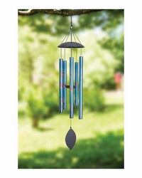 Metal Windchime Blue Butterfly by   