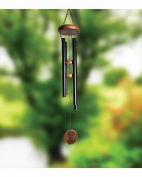 Flower Stamp Windchime Black by   